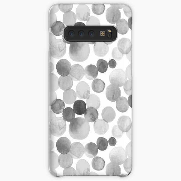 Watercolor Circles - Greyscale Samsung Galaxy Snap Case