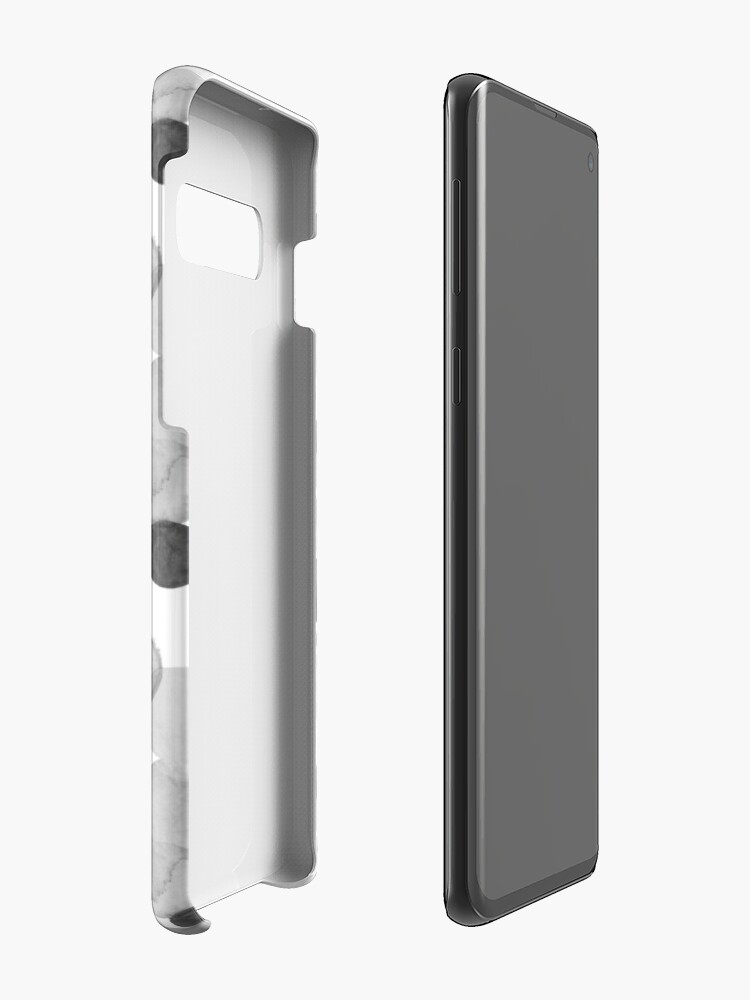 Alternate view of Watercolor Circles - Greyscale Case & Skin for Samsung Galaxy