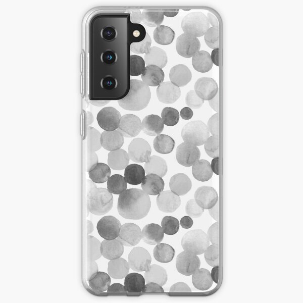 Watercolor Circles - Greyscale Samsung Galaxy Soft Case