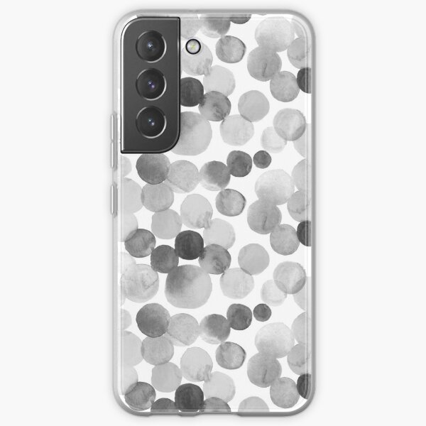 Watercolor Circles - Greyscale Samsung Galaxy Soft Case