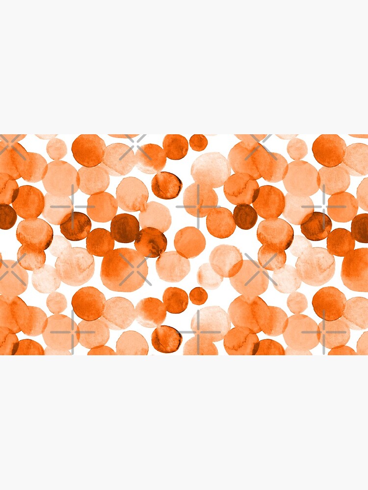 Watercolor Circles - Orange by annieparsons