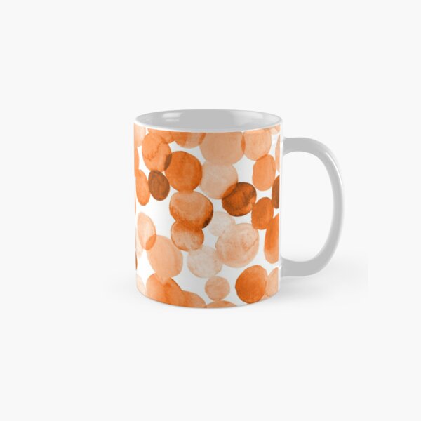 Watercolor Circles - Orange Classic Mug