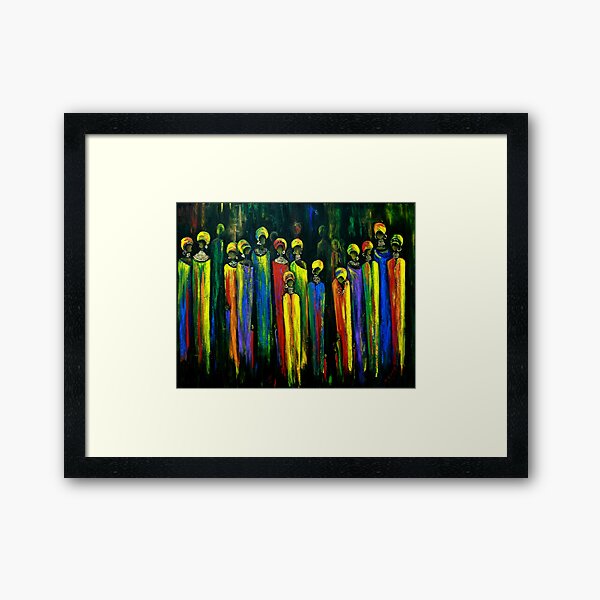 GOGO AND THE ANCESTORS Framed Art Print