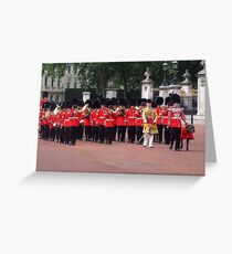 Irish Guards Marching Band Greeting Card