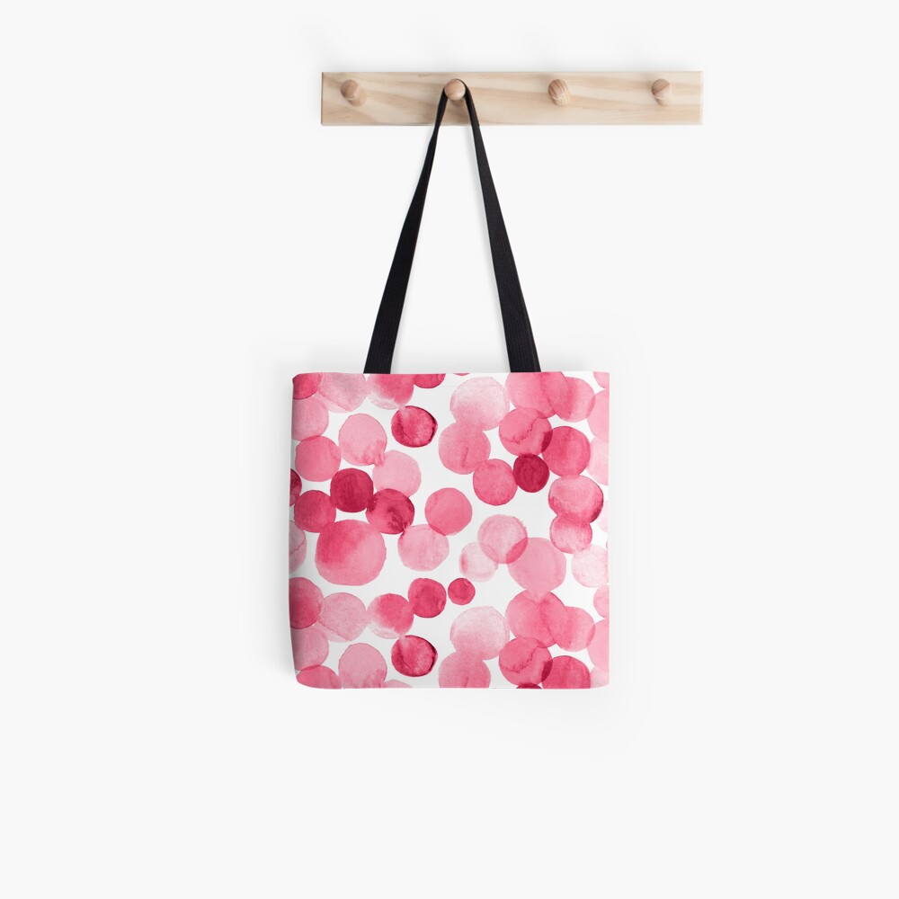 Watercolor Circles - Pink Tote Bag