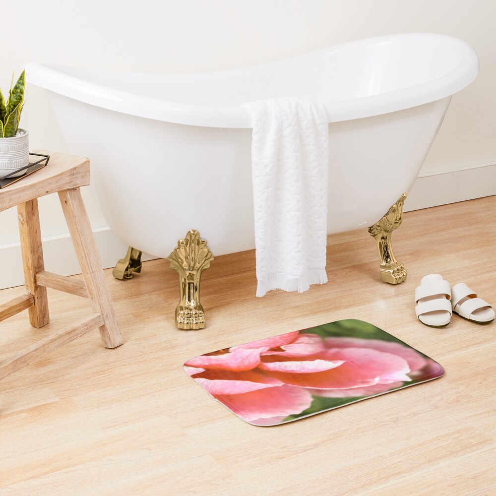 Pink Peony Bath Mat