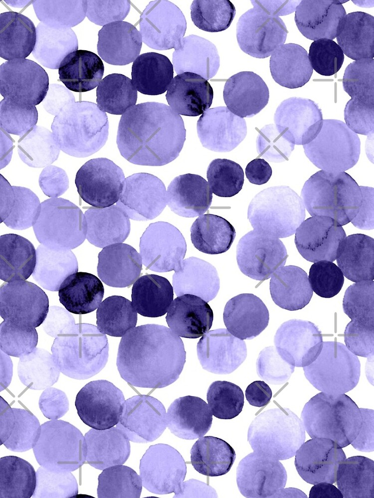 Watercolor Circles - Purple by annieparsons