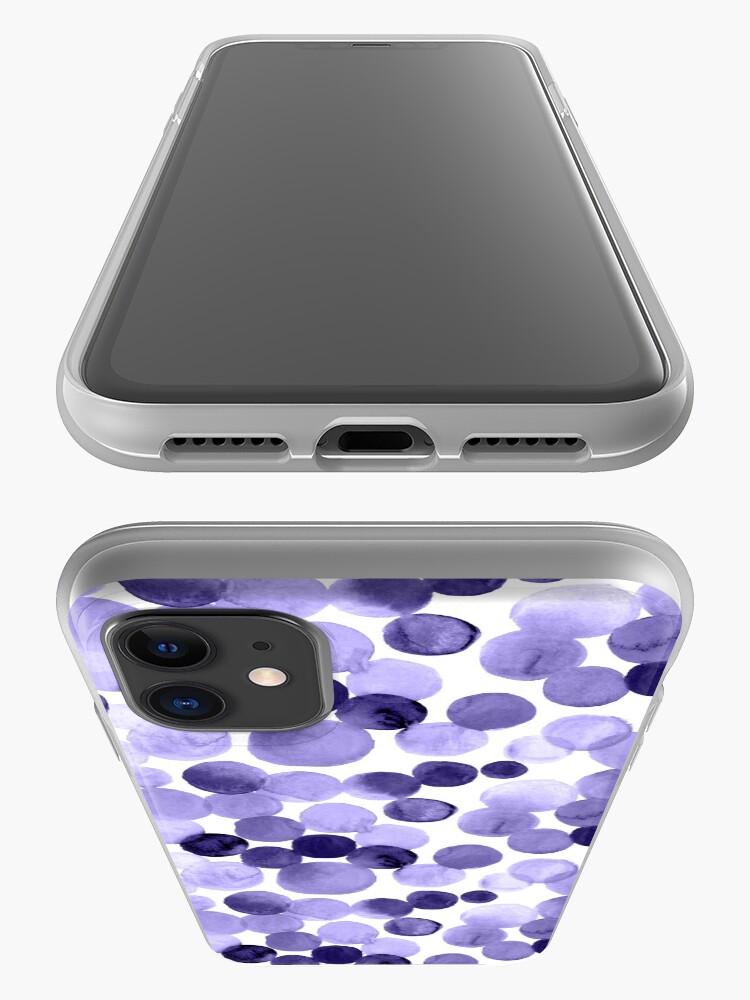 Alternate view of Watercolor Circles - Purple iPhone Case & Cover