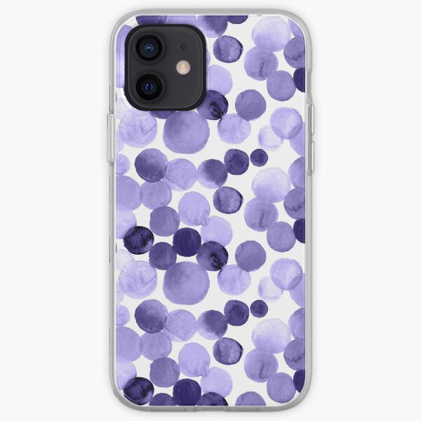 Watercolor Circles - Purple iPhone Soft Case
