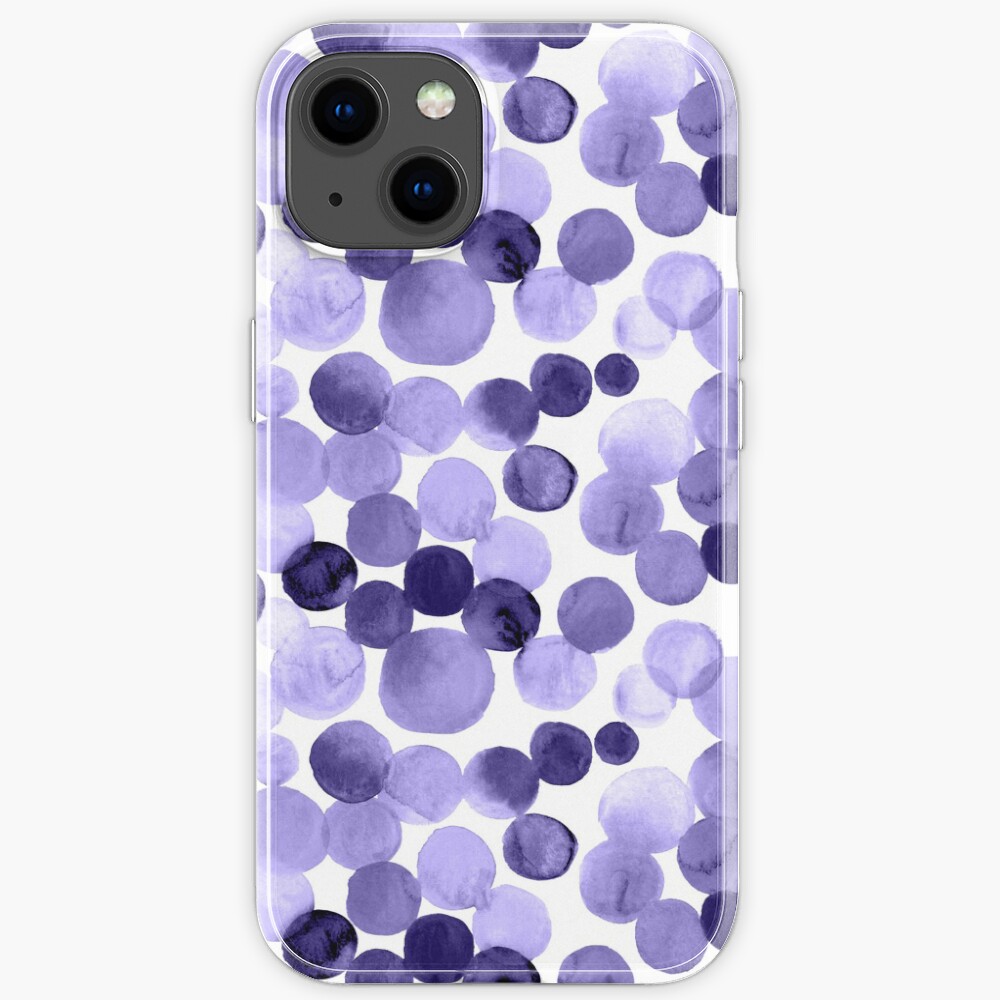 Watercolor Circles - Purple iPhone Case