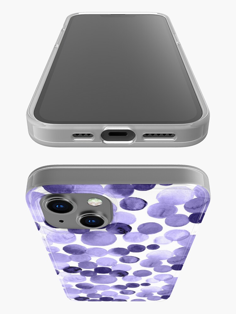 Alternate view of Watercolor Circles - Purple iPhone Case