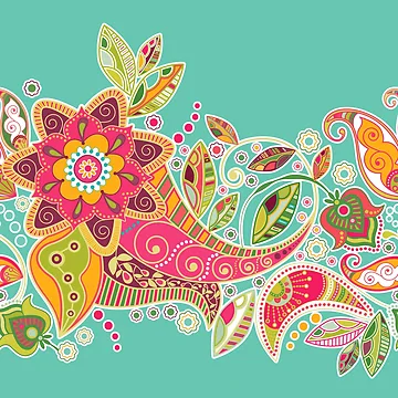 Artwork thumbnail, Colorful decorative pattern by edleon