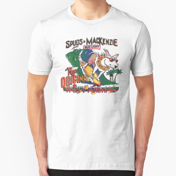 Spuds Mackenzie (80's Throwback) Slim Fit T-Shirt