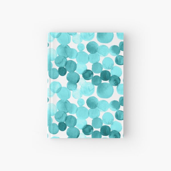 Watercolor Circles - Teal Hardcover Journal