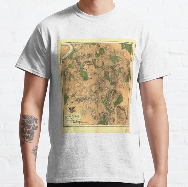 Civil War Map of the Battlefield of Antietam Sept 17 1862 Classic T-Shirt