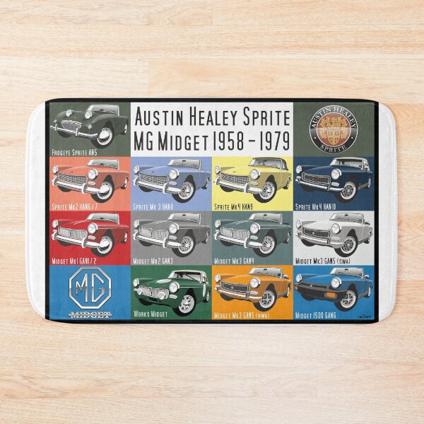 Item preview, MG Midget / Austin Healey Sprite evolution designed and sold by car2oonz.