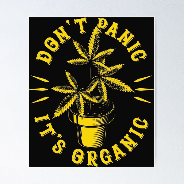 Item preview, Don't Panic Organic Funny Weed designed and sold by scooterbaby.