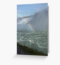 Tarjeta de felicitación Cataratas del niagara en la luz del sol