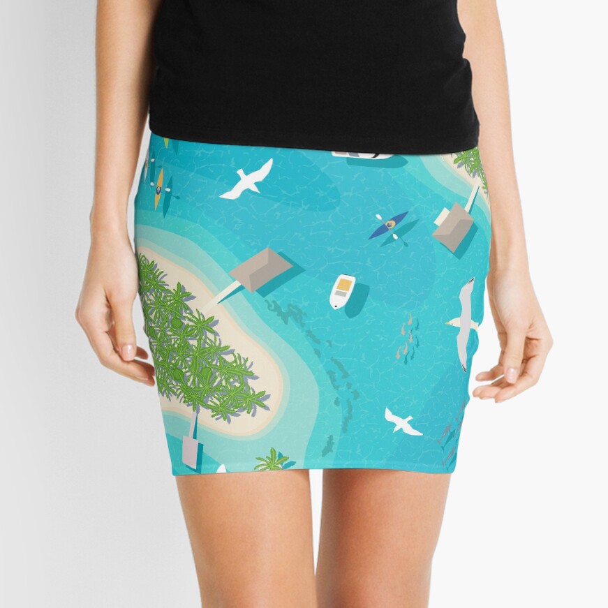 Flight Over Paradise Mini Skirt