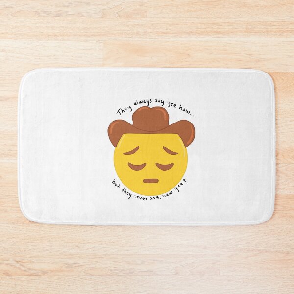 Item preview, Sad cowboy emoji  designed and sold by lexishoup.