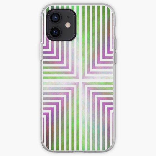 #Pattern, #design, #abstract, #art, illustration, square, illusion, paper, decoration iPhone Soft Case