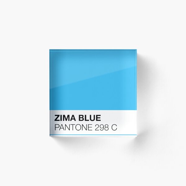 Pantone — Zima Blue Acrylic Block