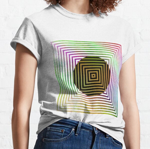 #Illusion, #pattern, #vortex, #hypnosis, abstract, design, twist, art, illustration, psychedelic Classic T-Shirt