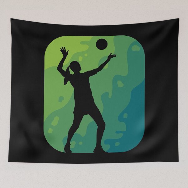 Item preview, Volleyball silhouette, gift serve sport designed and sold by tonstan.