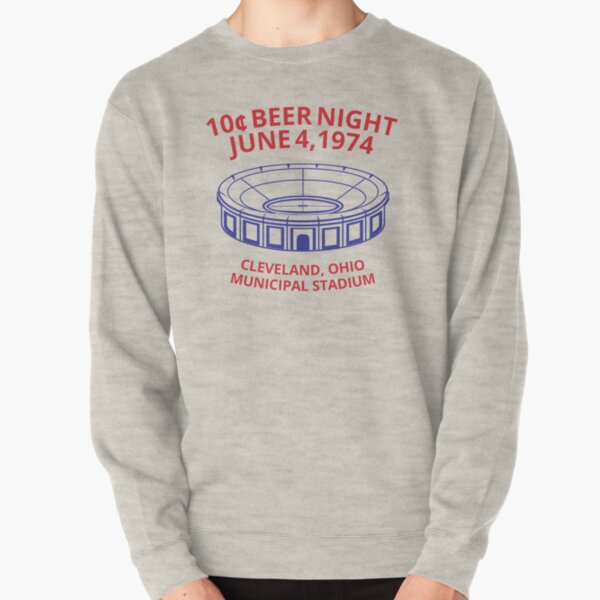  Cleveland Baseball Shirt Retro 10 Cent Beer Night Sweatshirt :  Sports & Outdoors