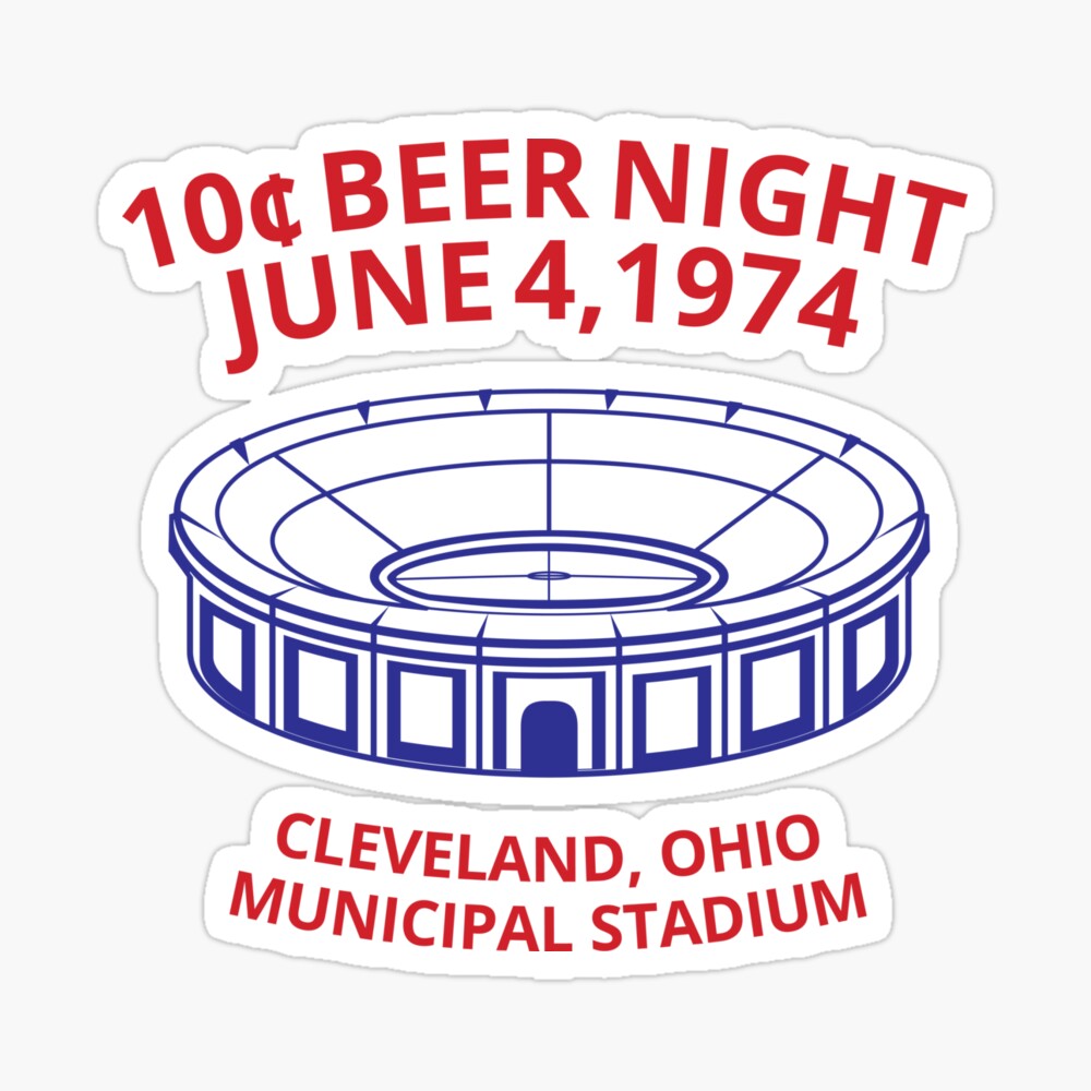 Cleveland Baseball 10 Cent Beer Night Souvenir Poster for Sale by