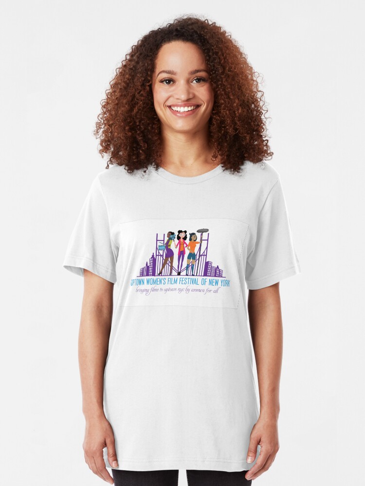 Alternate view of Uptown Women's Film Festival of New York Slim Fit T-Shirt