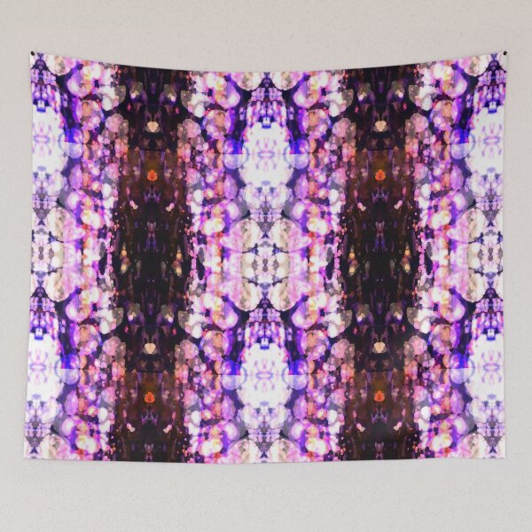Item preview, Symmetric Abstract White Orange Black and Purple with Cell Design - Brain Scan designed and sold by AbstruseArtisan.