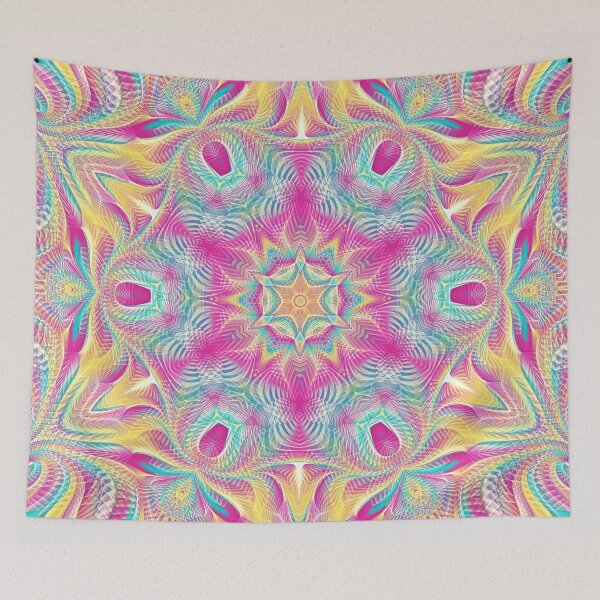 Item preview, Flower Of Life Mandala (Rainbow Delight) designed and sold by Mandala Of Life.