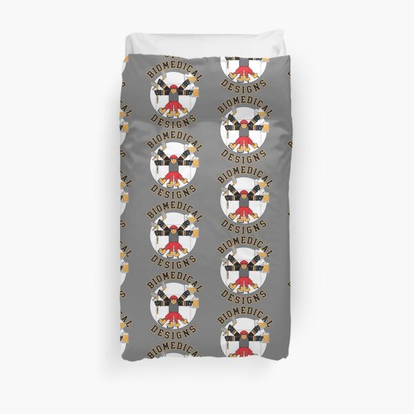 Hockey Man Biomedical Designs Duvet Cover