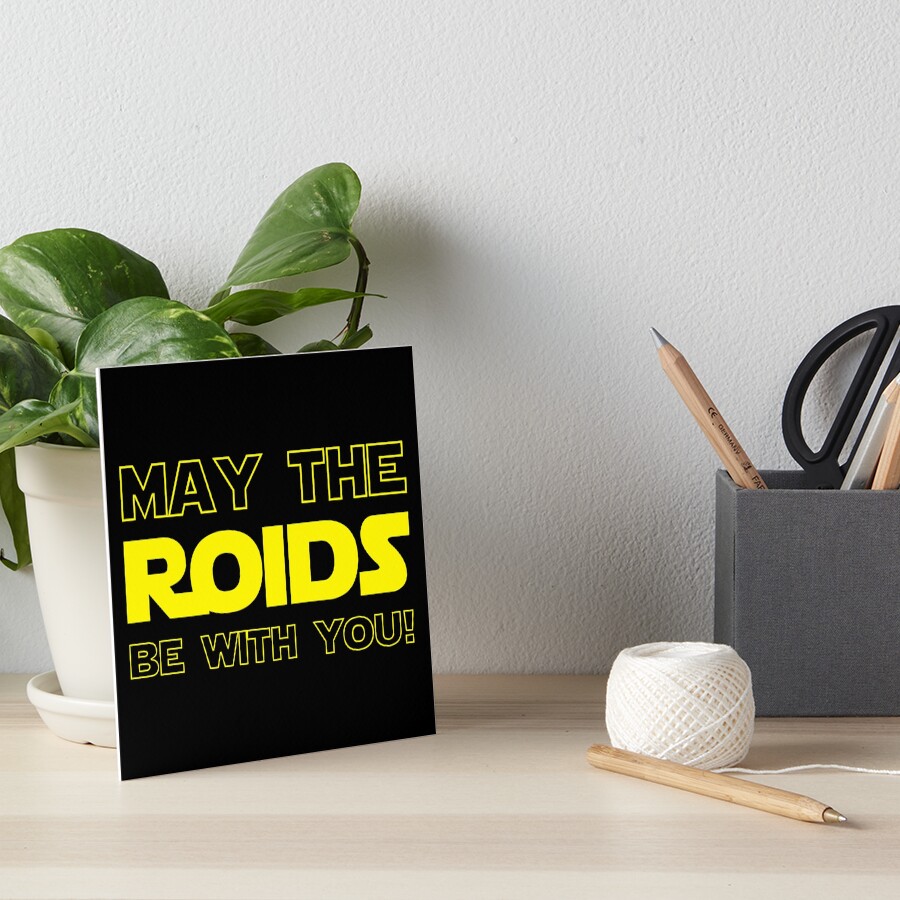 "May the roids be with you Fitness Muskeln Sommer Strand Geschenkidee