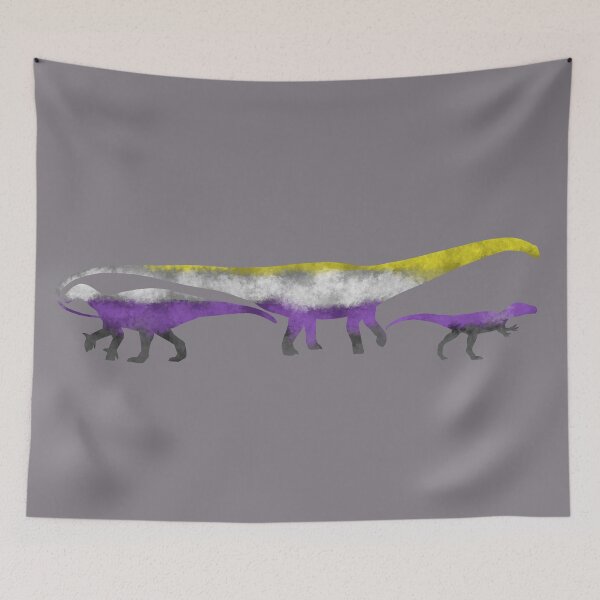 Item preview, Nonbinary Pride Dinosaurs designed and sold by Mina-Richards.
