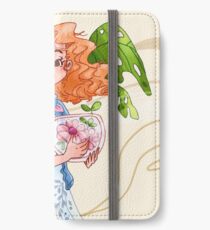 Weiche Pflanzen iPhone Flip-Case/Hülle/Klebefolie