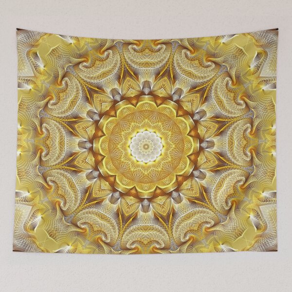 Item preview, Flower Of Life Mandala (Golden Sun) designed and sold by Mandala Of Life.