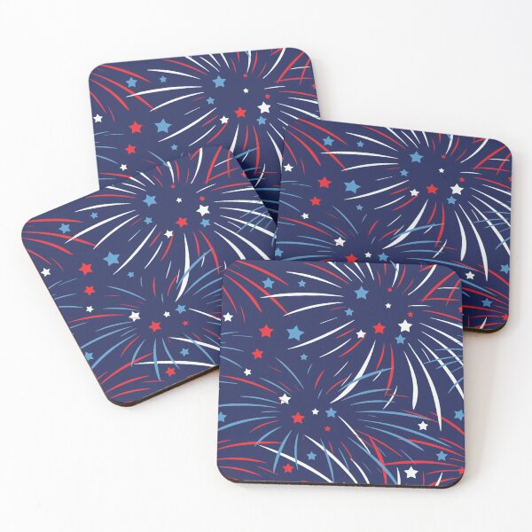 Item preview, Red White Blue Fireworks Stars designed and sold by ironydesigns.