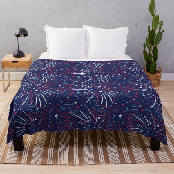 Item preview, Red White Blue Fireworks Stars designed and sold by ironydesigns.