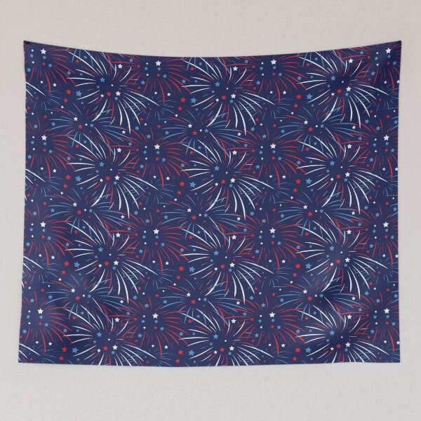 Item preview, Red White Blue Fireworks Stars designed and sold by ironydesigns.