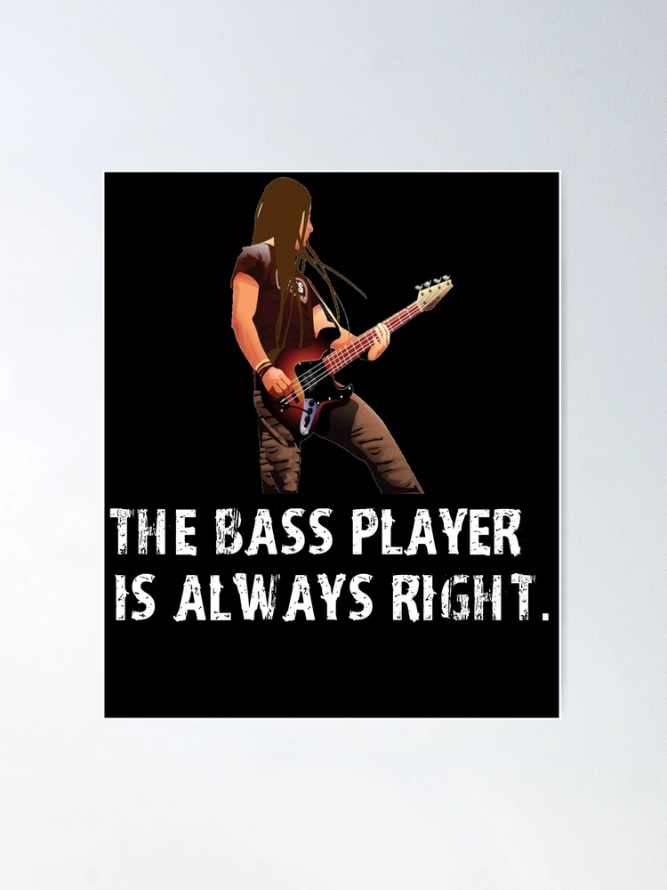 Funny Playin' Bass Guitar Player Gift Bass Fish Fishing Tee - Funny Bass  Guitar Player - Posters and Art Prints