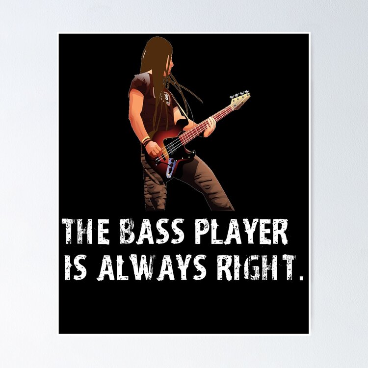 Funny Bass Player Shirt - The Bass Player Is Always Right - Funny Bassist Gift - Funny Gift For Bass Player - Bass Player Gift  Postcard