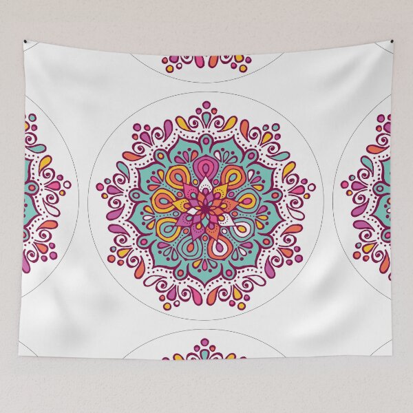Item preview, Mandala Rangoli floral pattern  designed and sold by edleon.