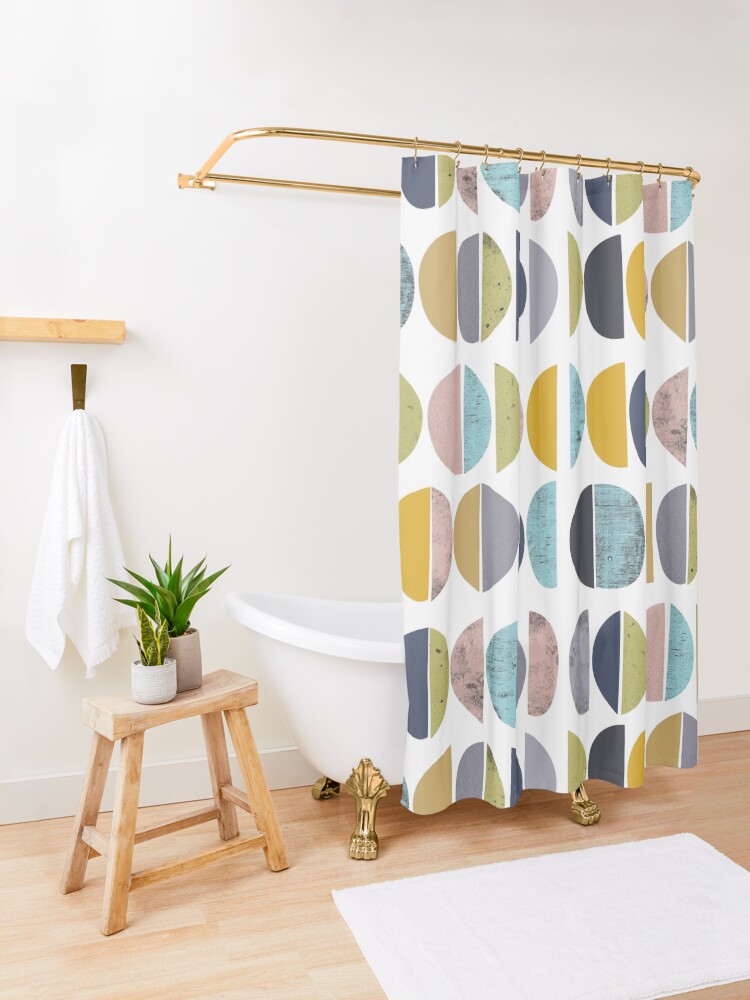 Alternate view of Mid Century Modern Shower Curtain