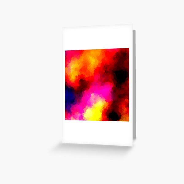 Psychedelic Emission Nebula Greeting Card