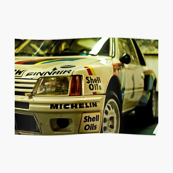 Peugeot 205 Rally Car Poster
