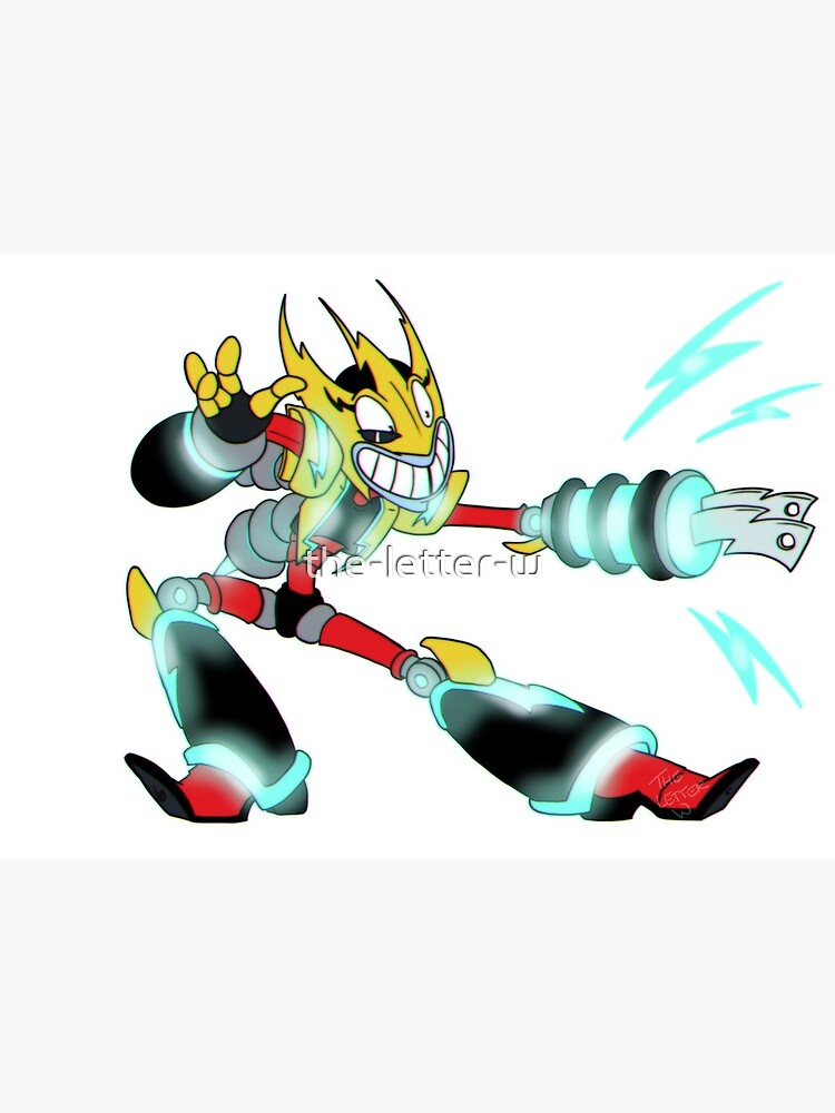 Toony Elec Man Fully Charged Art Board Print By The Letter W Redbubble