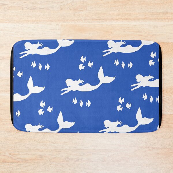 Item preview, Mermaids Pattern Navy Blue designed and sold by Abigail Davidson.