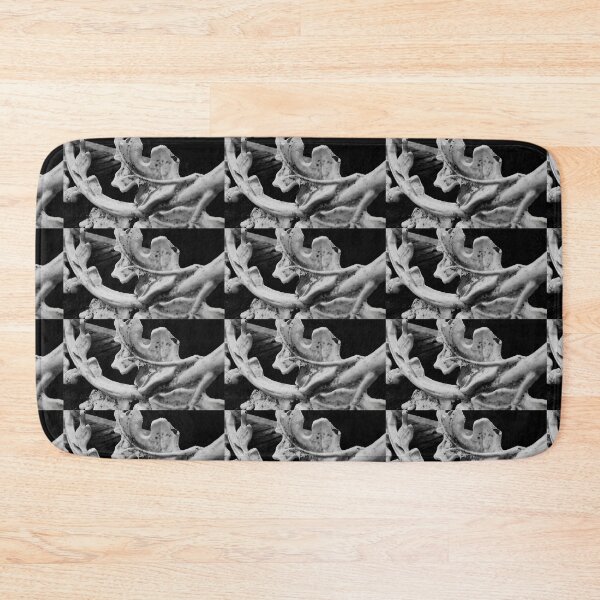 Item preview, Photo of Weathered Wrought Iron in Black and White, Single and Repeating Pattern designed and sold by Nicolette Olivier.